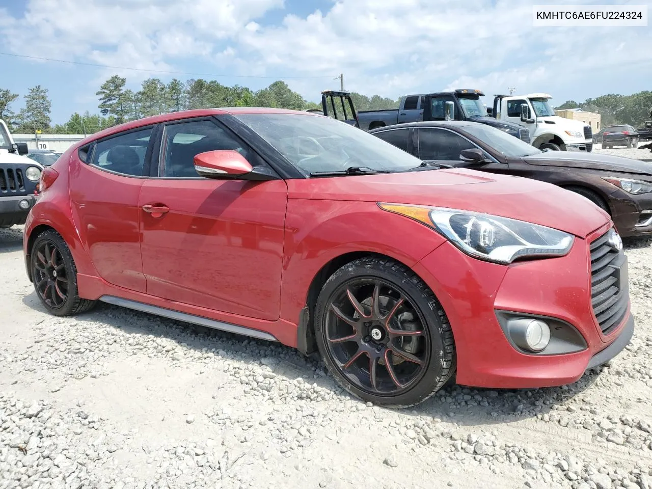 2015 Hyundai Veloster Turbo VIN: KMHTC6AE6FU224324 Lot: 58771674