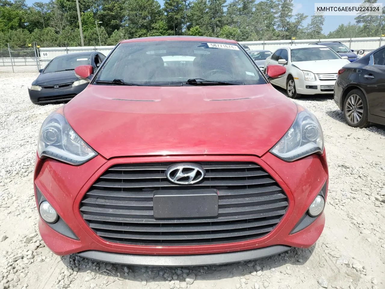 2015 Hyundai Veloster Turbo VIN: KMHTC6AE6FU224324 Lot: 58771674