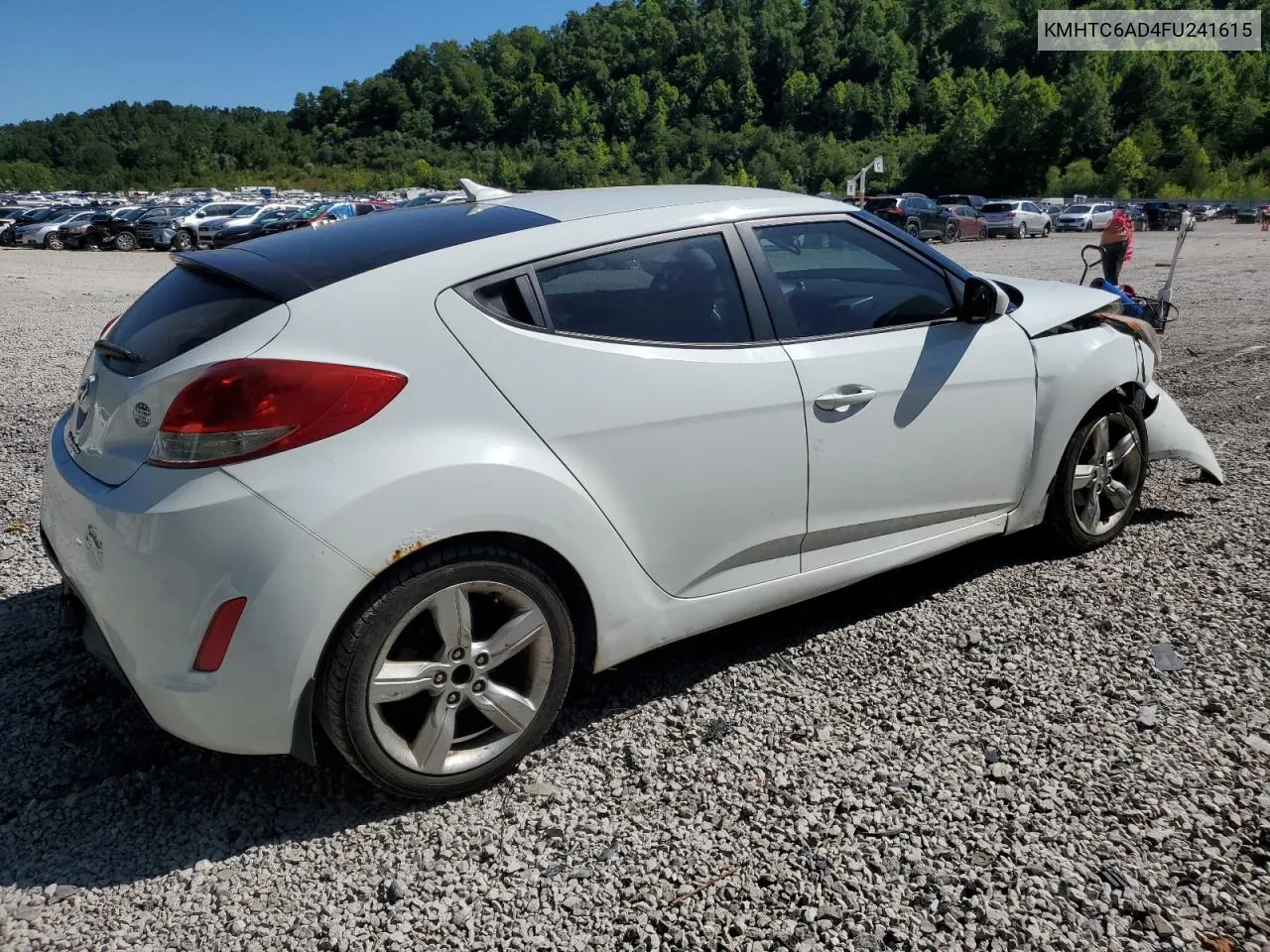 2015 Hyundai Veloster VIN: KMHTC6AD4FU241615 Lot: 61000514