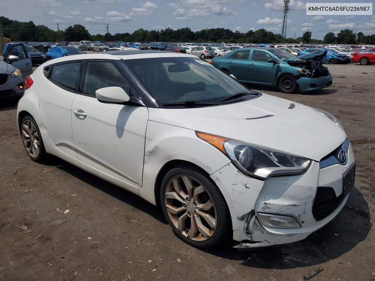 2015 Hyundai Veloster VIN: KMHTC6AD5FU236987 Lot: 64959524