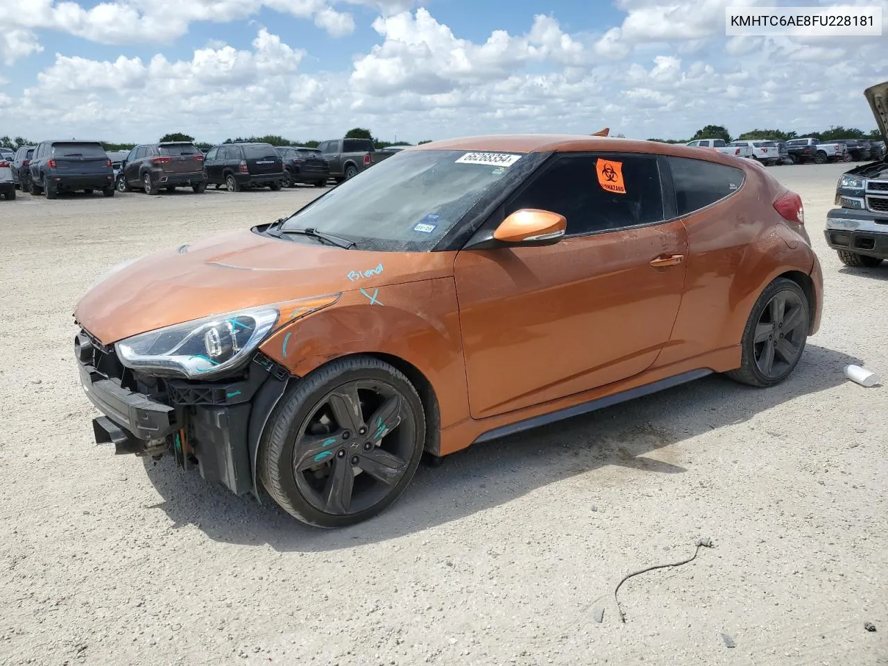 KMHTC6AE8FU228181 2015 Hyundai Veloster Turbo