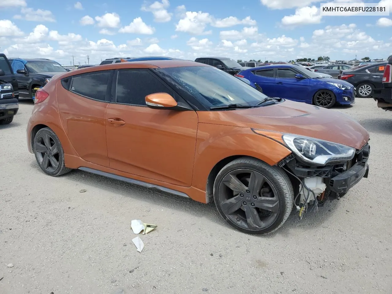 KMHTC6AE8FU228181 2015 Hyundai Veloster Turbo