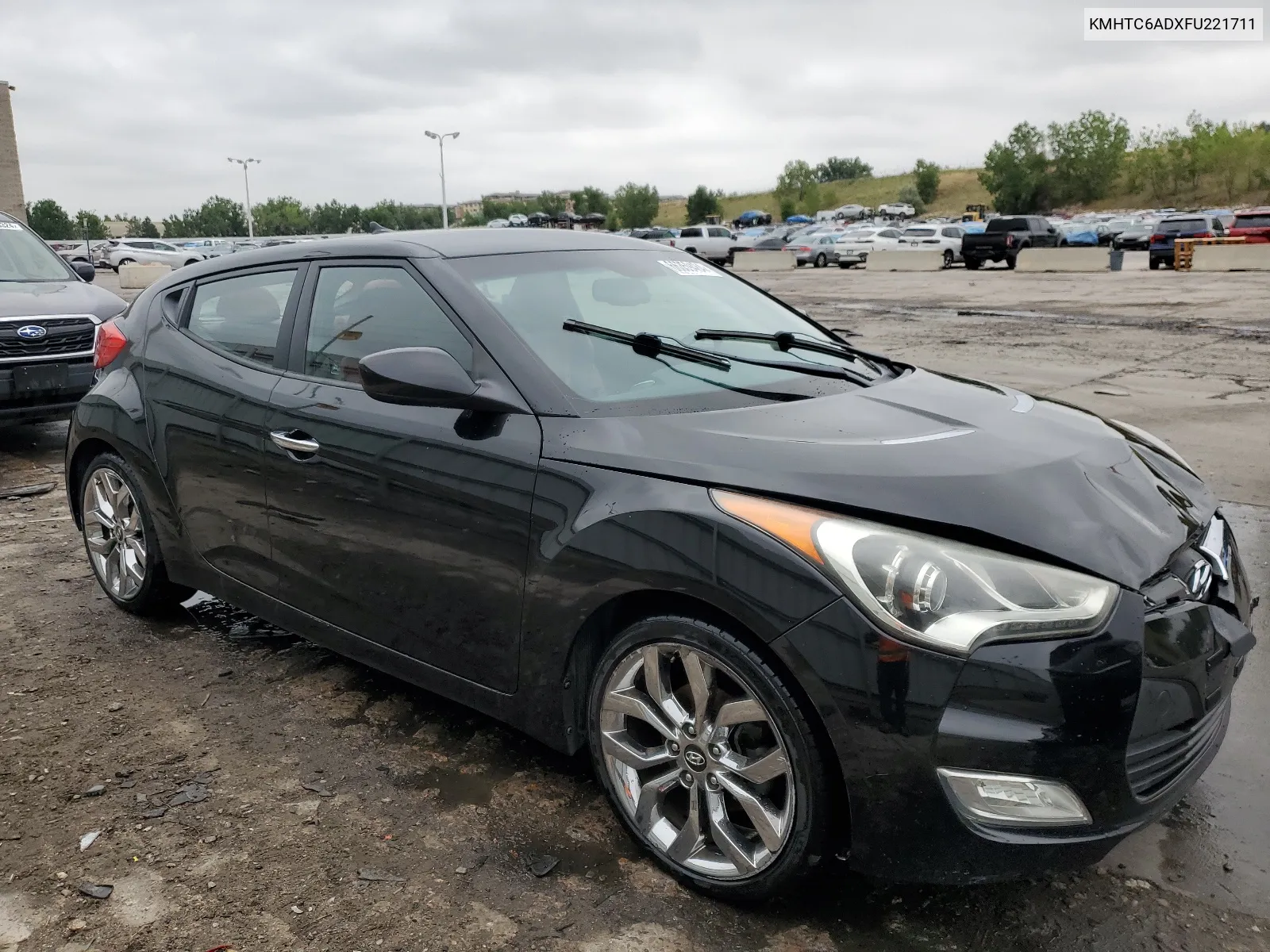 2015 Hyundai Veloster VIN: KMHTC6ADXFU221711 Lot: 66359484