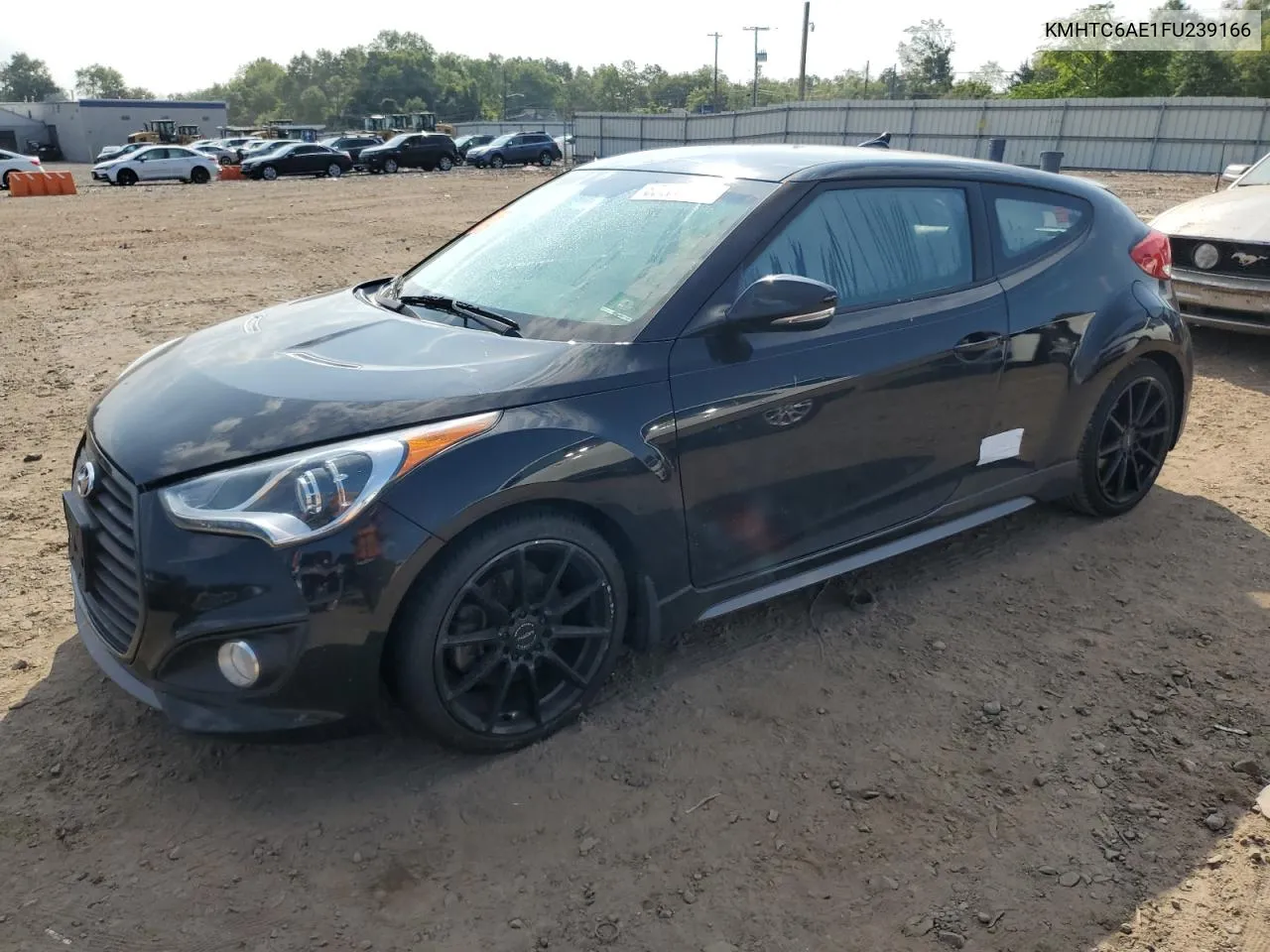 2015 Hyundai Veloster Turbo VIN: KMHTC6AE1FU239166 Lot: 68608084