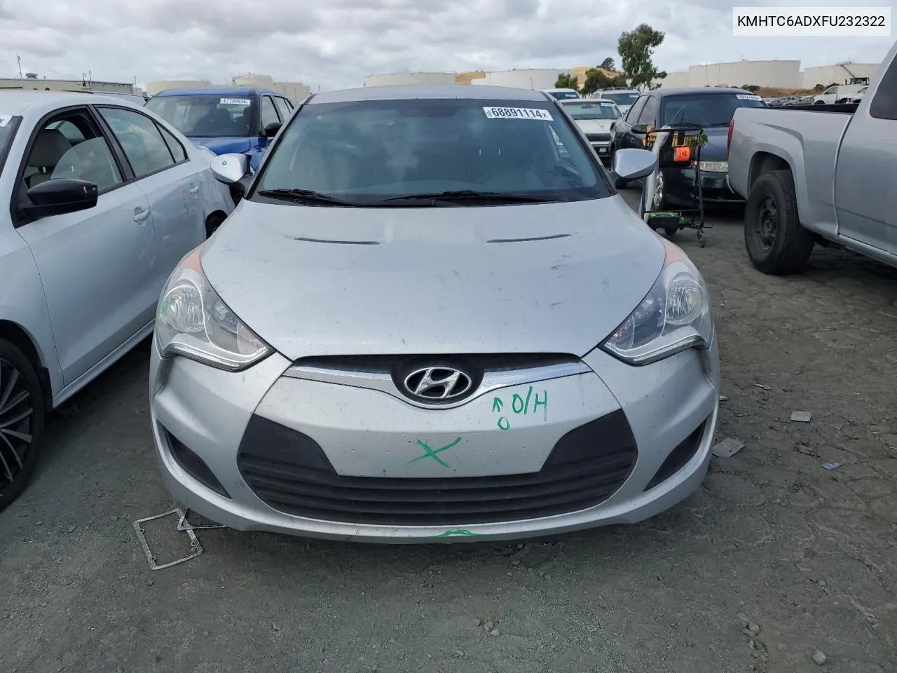 2015 Hyundai Veloster VIN: KMHTC6ADXFU232322 Lot: 68891114