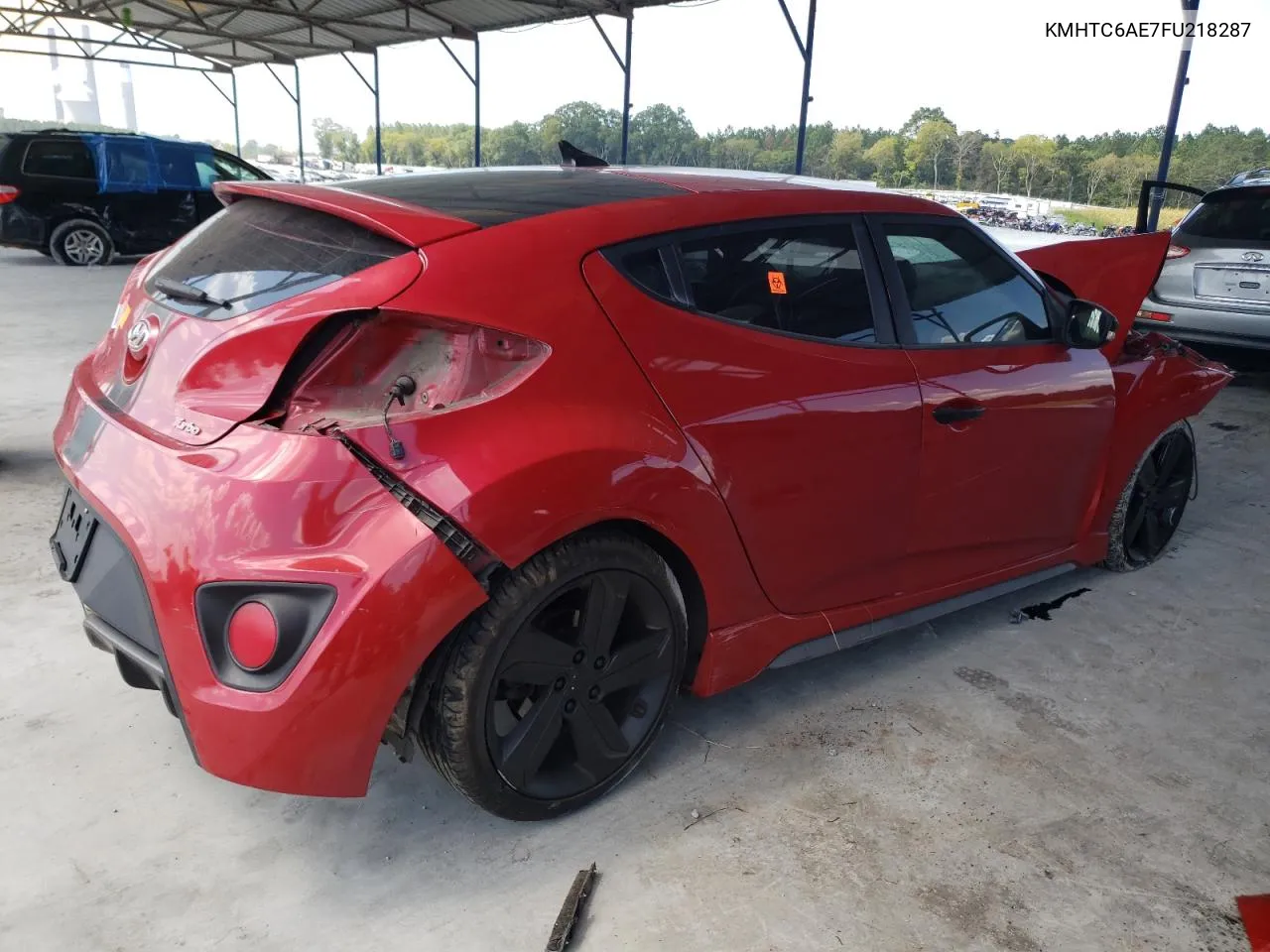 KMHTC6AE7FU218287 2015 Hyundai Veloster Turbo