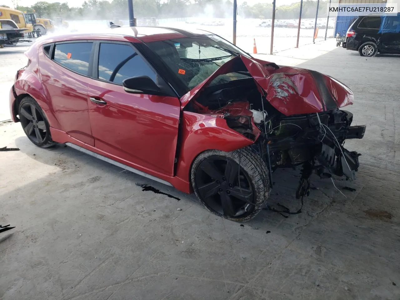 KMHTC6AE7FU218287 2015 Hyundai Veloster Turbo