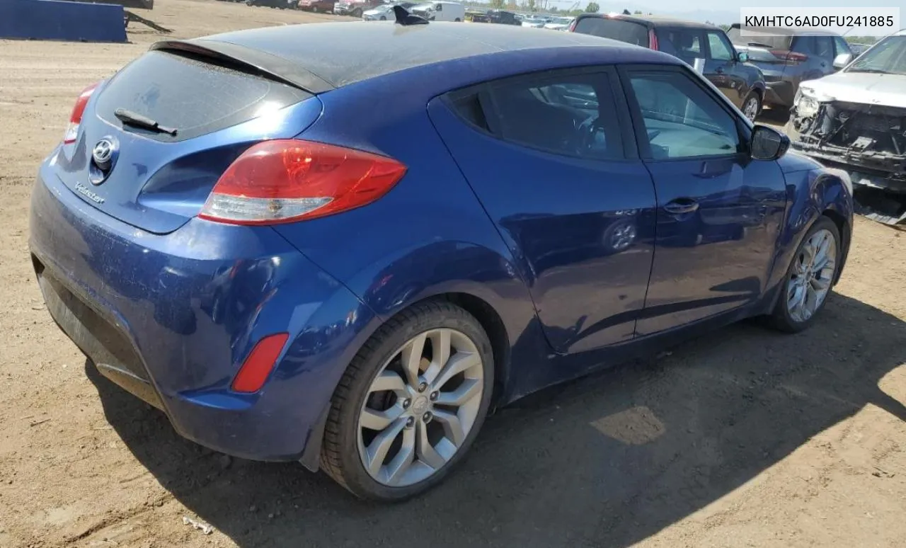 2015 Hyundai Veloster VIN: KMHTC6AD0FU241885 Lot: 70447094