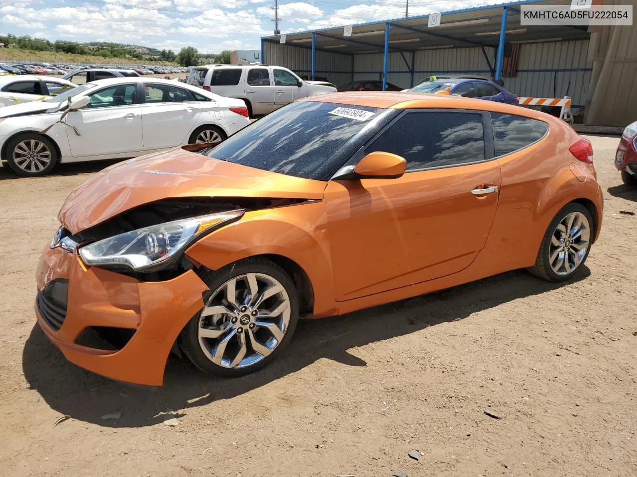 2015 Hyundai Veloster VIN: KMHTC6AD5FU222054 Lot: 71016734