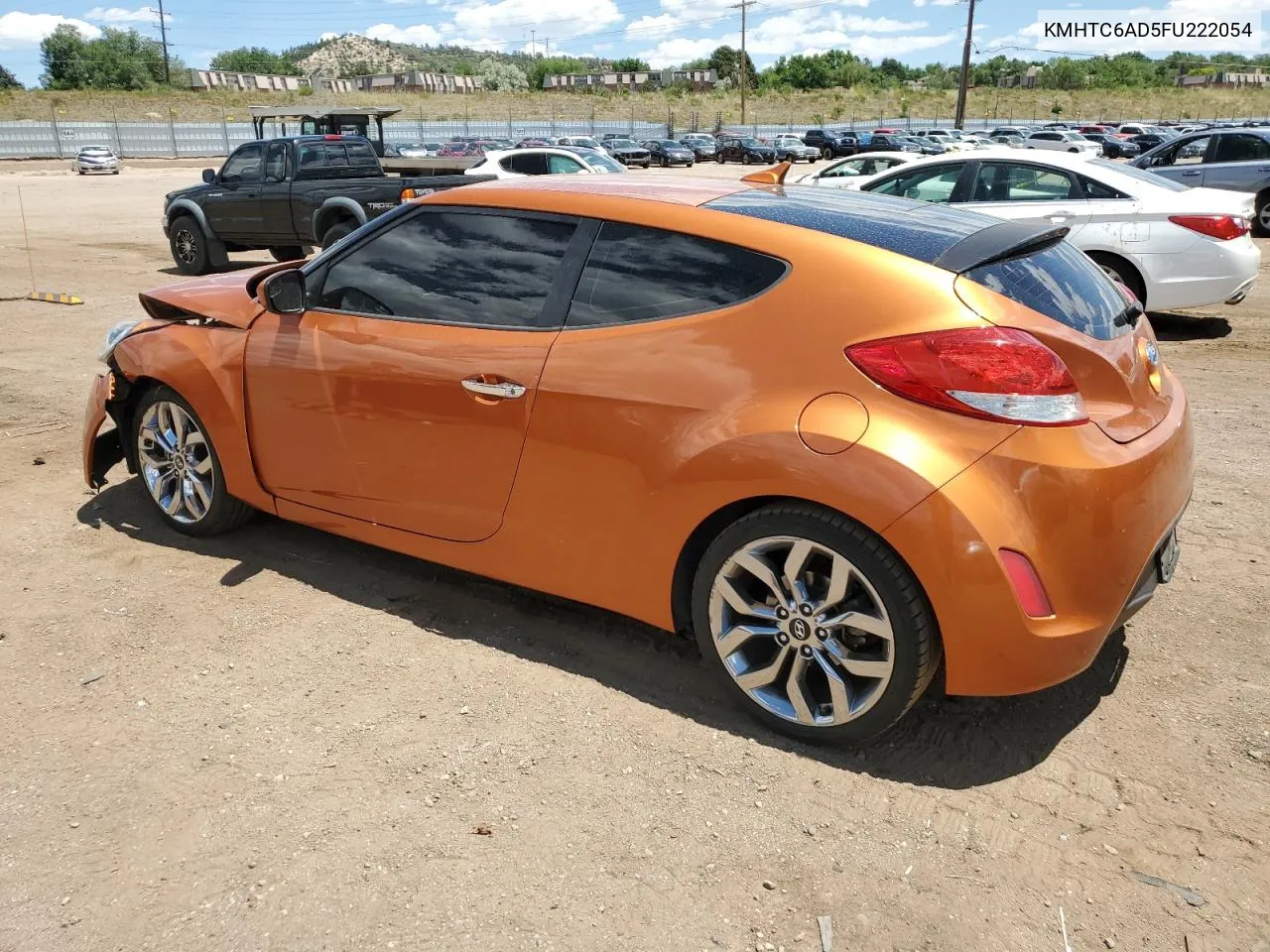 2015 Hyundai Veloster VIN: KMHTC6AD5FU222054 Lot: 71016734