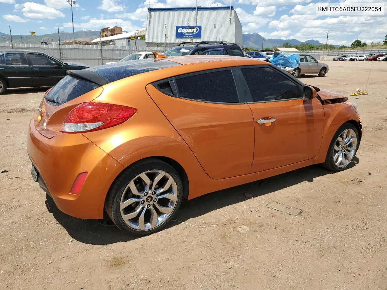 2015 Hyundai Veloster VIN: KMHTC6AD5FU222054 Lot: 71016734