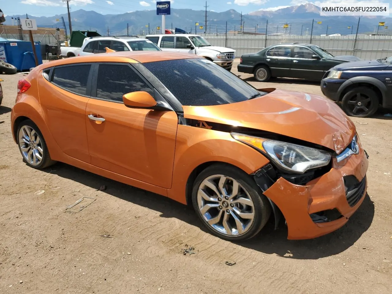 2015 Hyundai Veloster VIN: KMHTC6AD5FU222054 Lot: 71016734