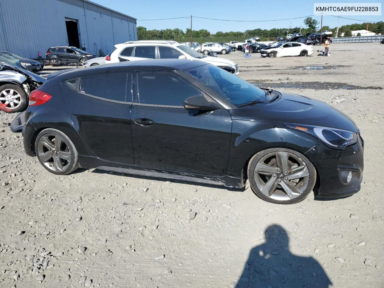 2015 Hyundai Veloster Turbo VIN: KMHTC6AE9FU228853 Lot: 71064664