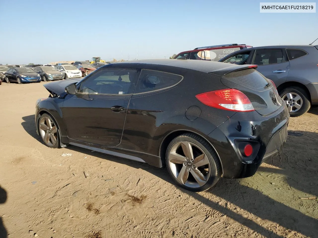 2015 Hyundai Veloster Turbo VIN: KMHTC6AE1FU218219 Lot: 71316874