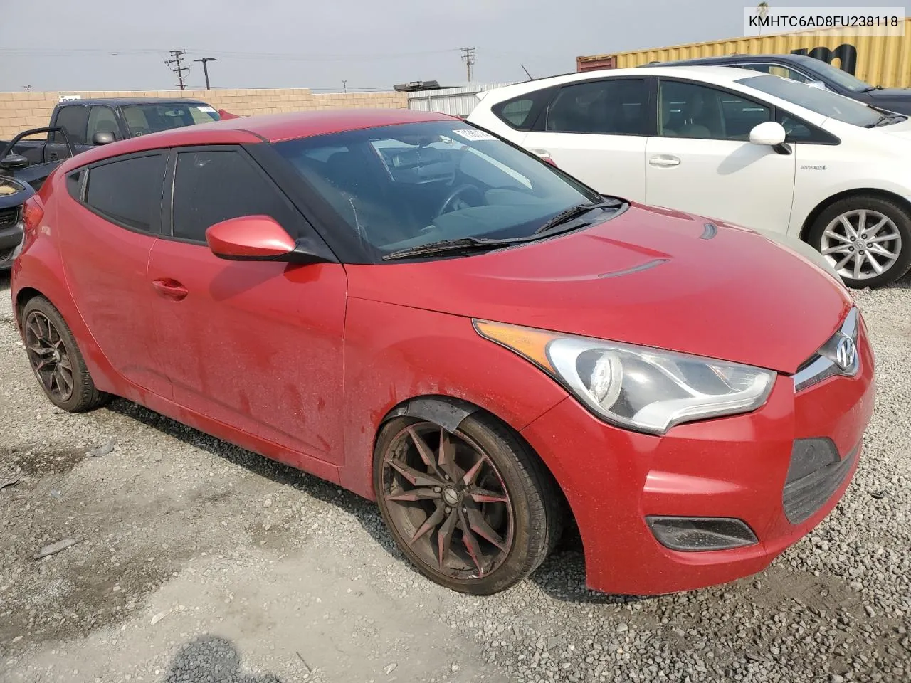 2015 Hyundai Veloster VIN: KMHTC6AD8FU238118 Lot: 71360124