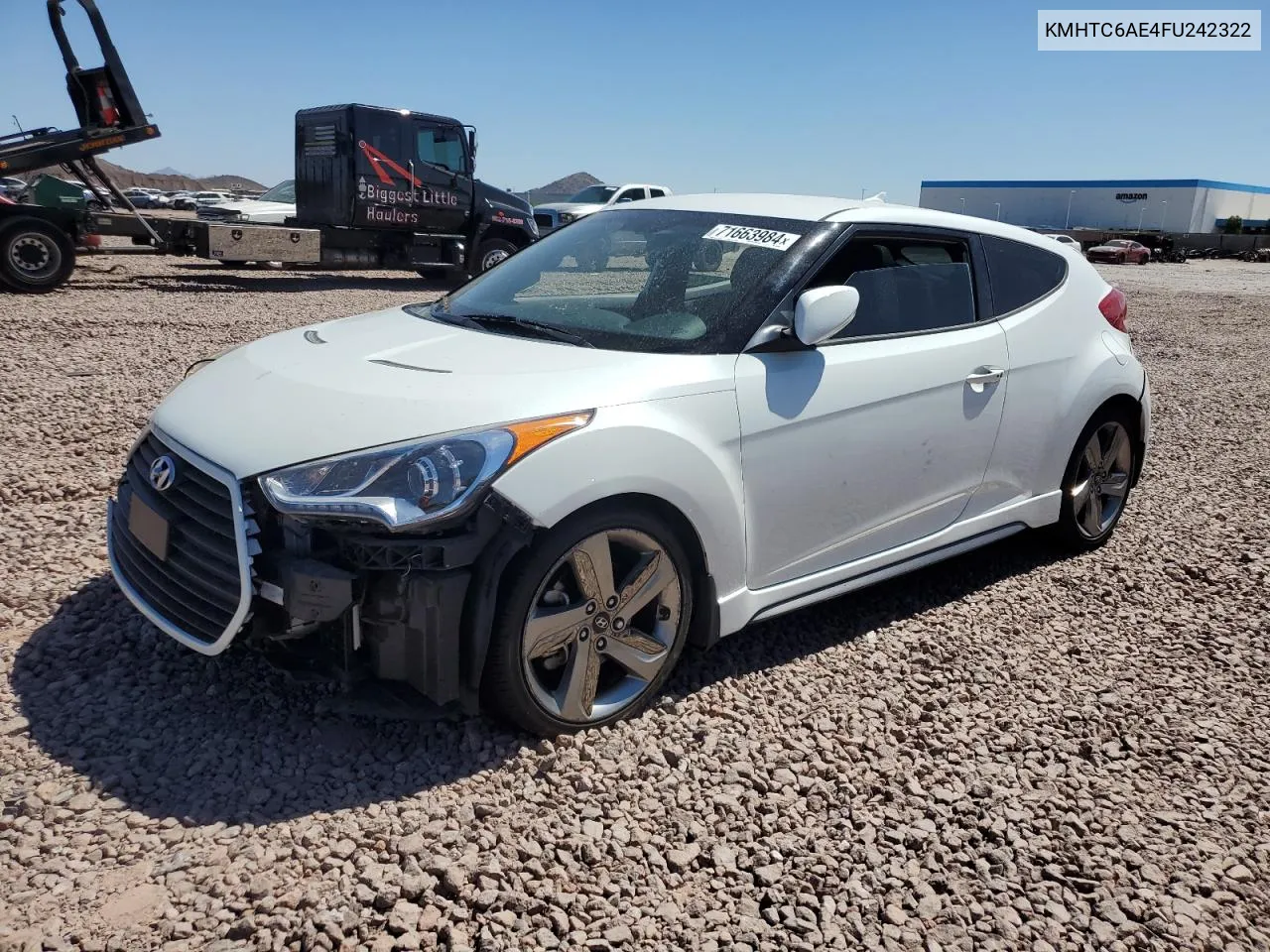 KMHTC6AE4FU242322 2015 Hyundai Veloster Turbo