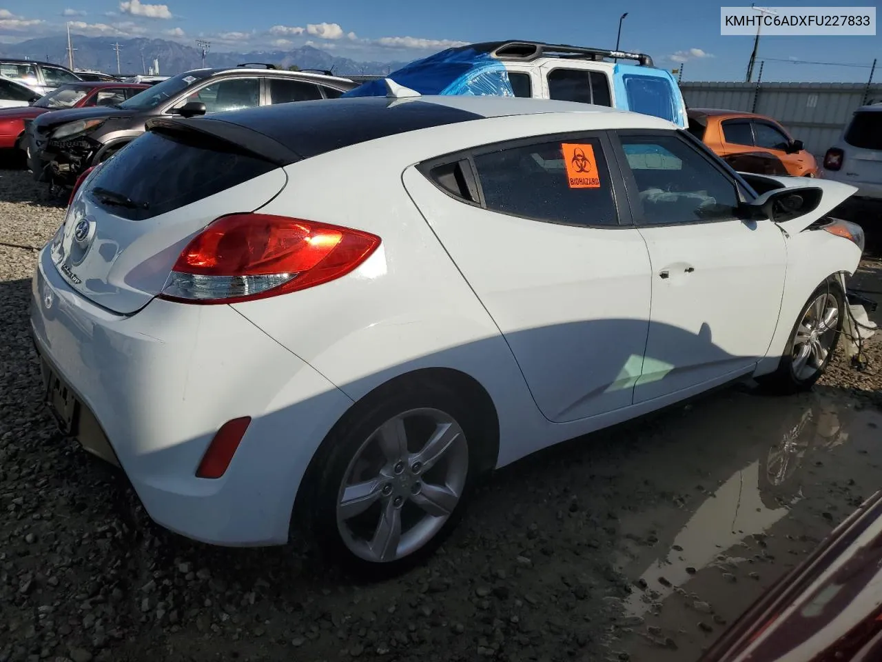 KMHTC6ADXFU227833 2015 Hyundai Veloster