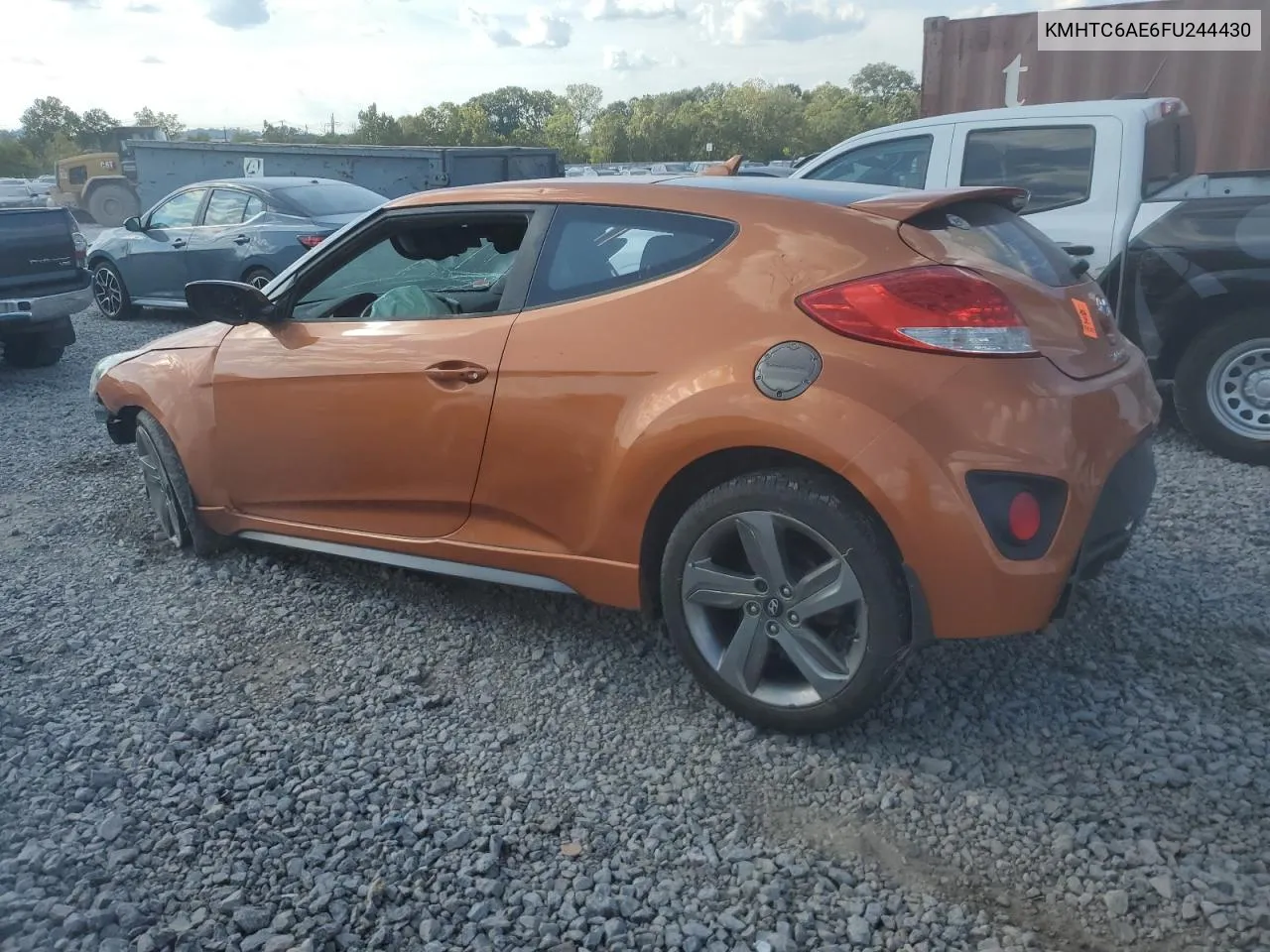 KMHTC6AE6FU244430 2015 Hyundai Veloster Turbo