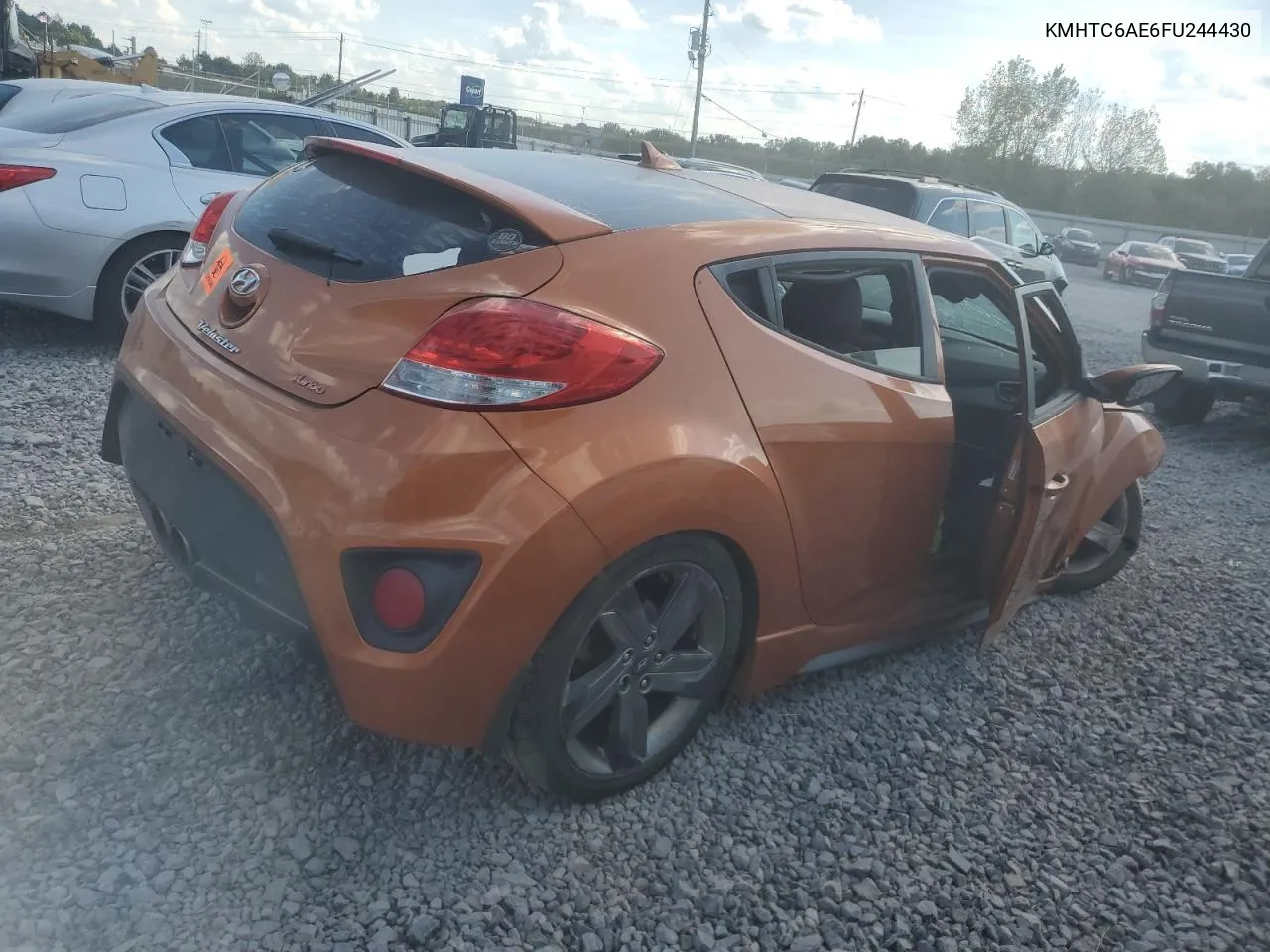 KMHTC6AE6FU244430 2015 Hyundai Veloster Turbo