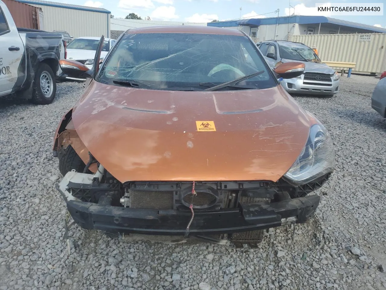 KMHTC6AE6FU244430 2015 Hyundai Veloster Turbo