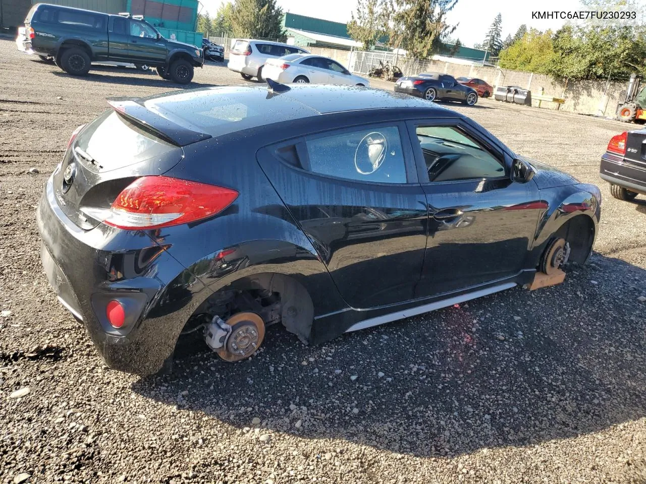 2015 Hyundai Veloster Turbo VIN: KMHTC6AE7FU230293 Lot: 73135604