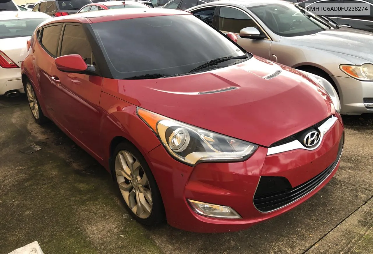 KMHTC6AD0FU238274 2015 Hyundai Veloster