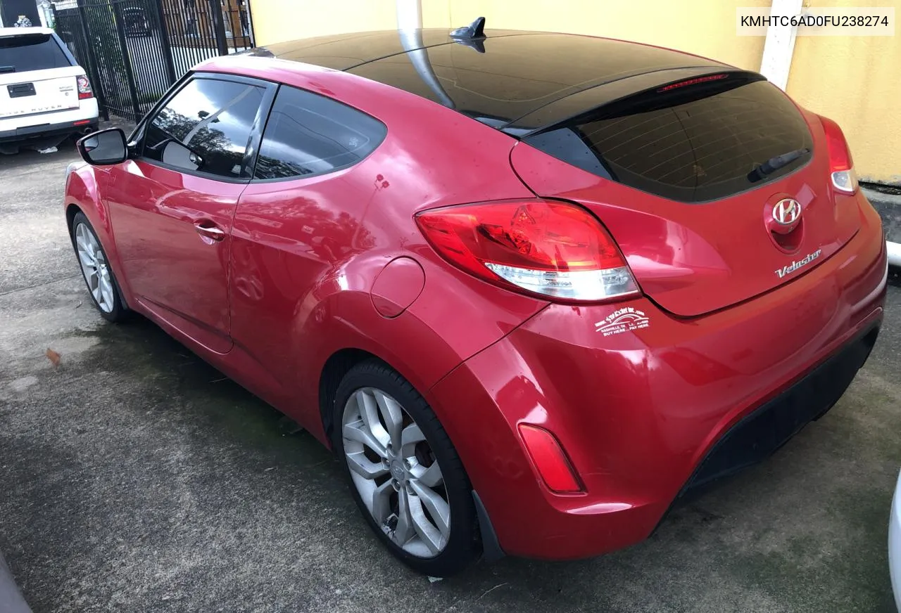 KMHTC6AD0FU238274 2015 Hyundai Veloster