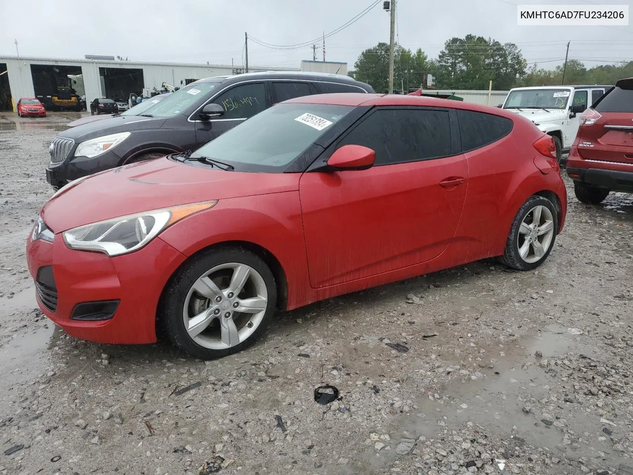 2015 Hyundai Veloster VIN: KMHTC6AD7FU234206 Lot: 73251384