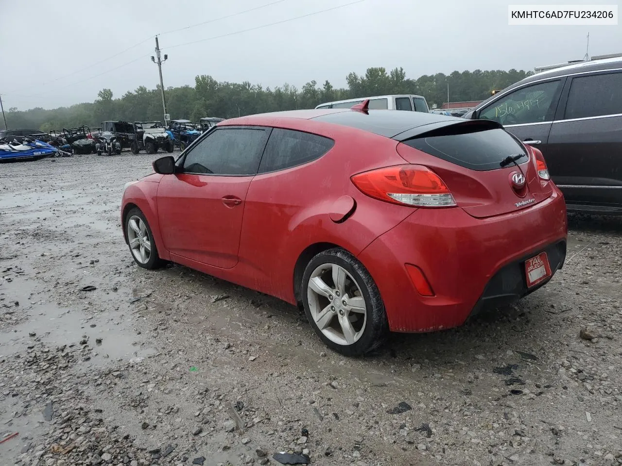 2015 Hyundai Veloster VIN: KMHTC6AD7FU234206 Lot: 73251384