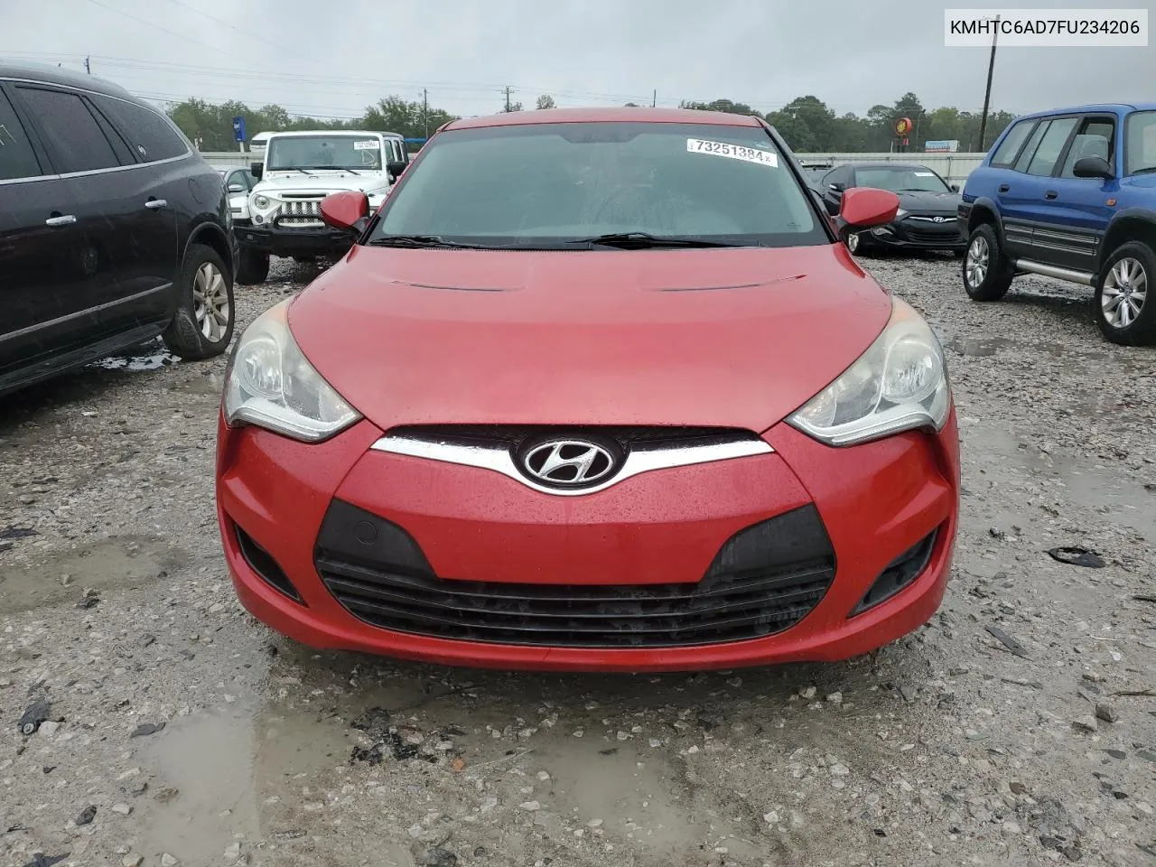 2015 Hyundai Veloster VIN: KMHTC6AD7FU234206 Lot: 73251384