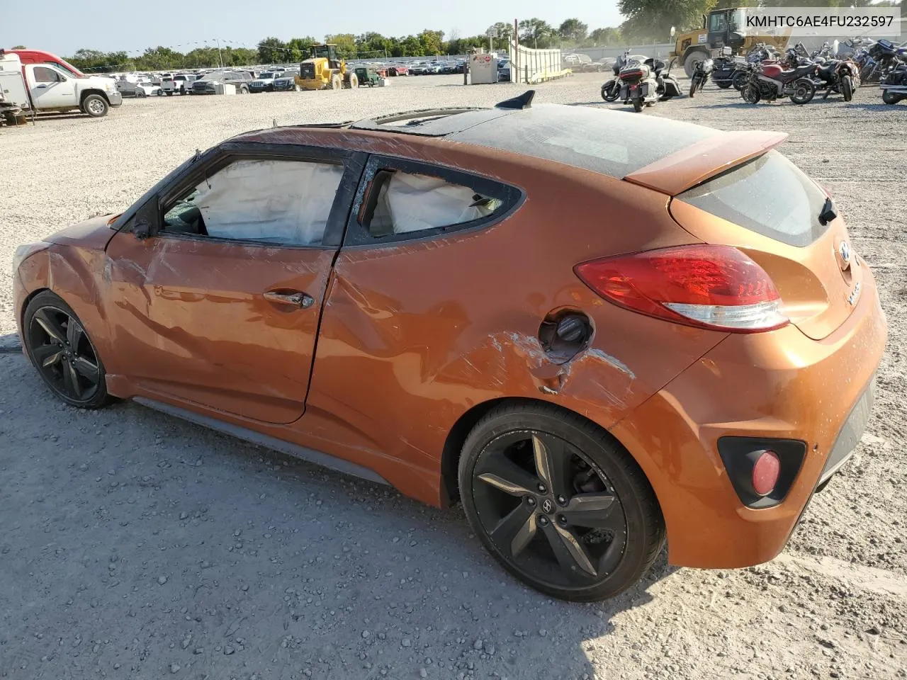 2015 Hyundai Veloster Turbo VIN: KMHTC6AE4FU232597 Lot: 74137024