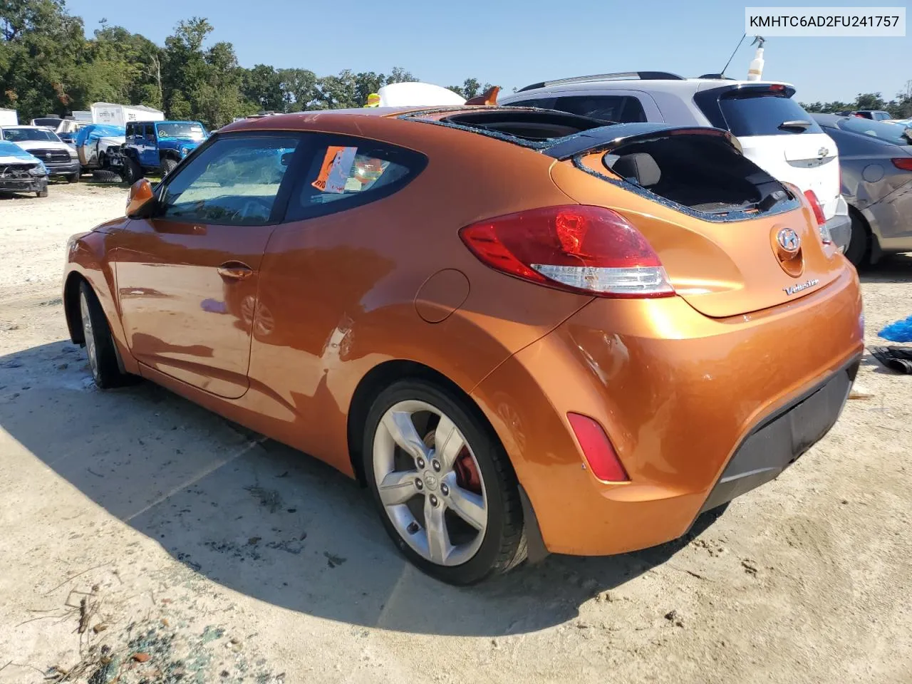 2015 Hyundai Veloster VIN: KMHTC6AD2FU241757 Lot: 74210074