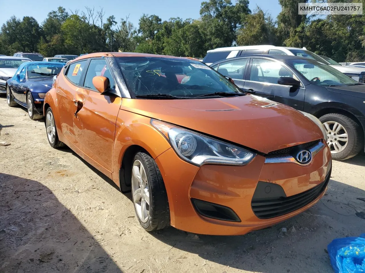 2015 Hyundai Veloster VIN: KMHTC6AD2FU241757 Lot: 74210074