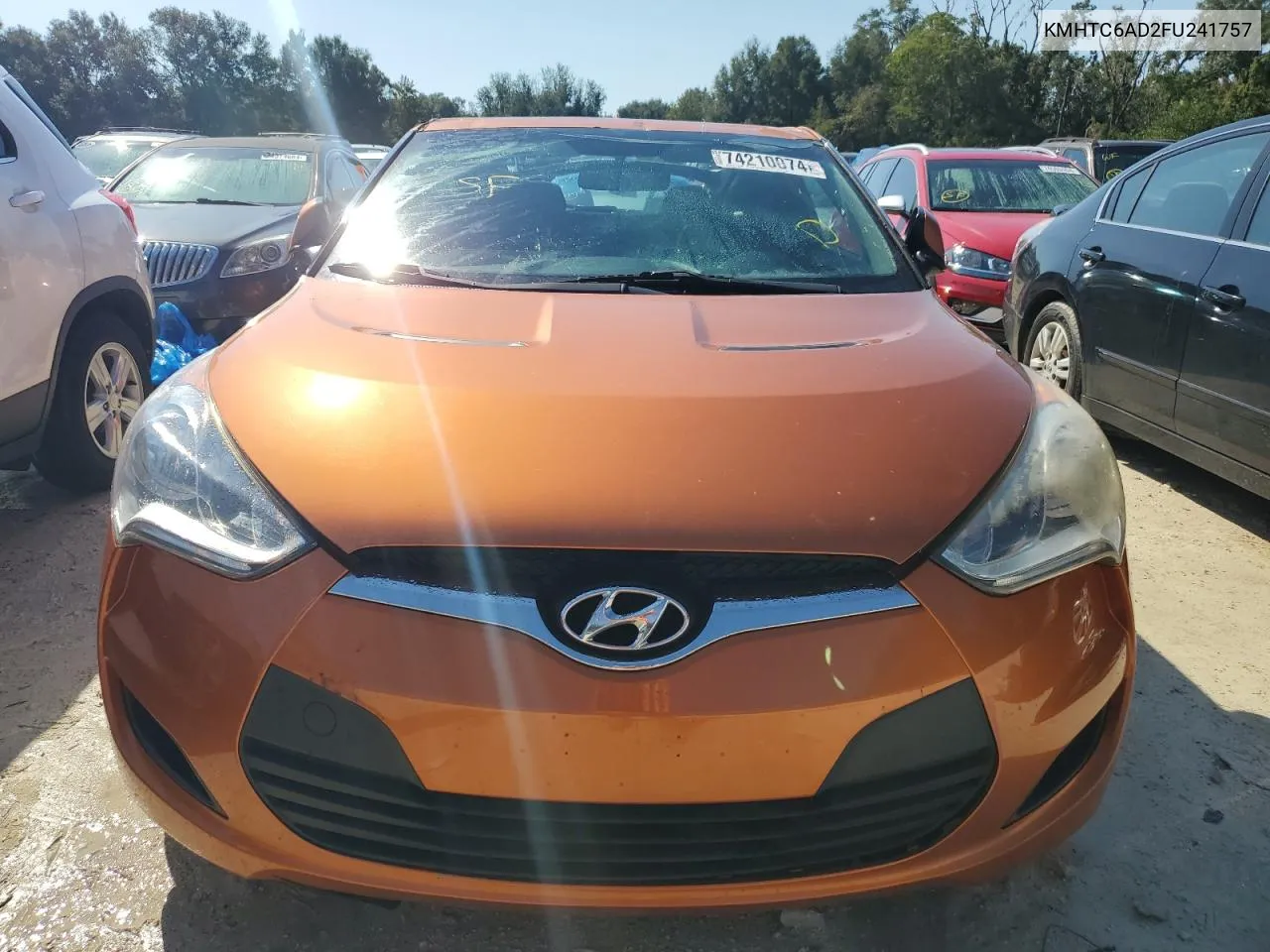 2015 Hyundai Veloster VIN: KMHTC6AD2FU241757 Lot: 74210074