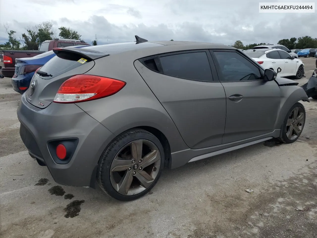 KMHTC6AEXFU244494 2015 Hyundai Veloster Turbo