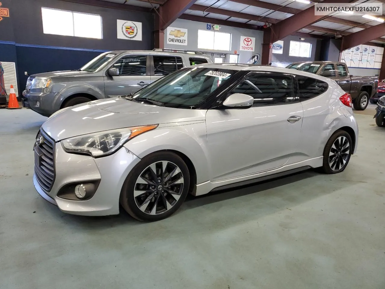 2015 Hyundai Veloster Turbo VIN: KMHTC6AEXFU216307 Lot: 75203904