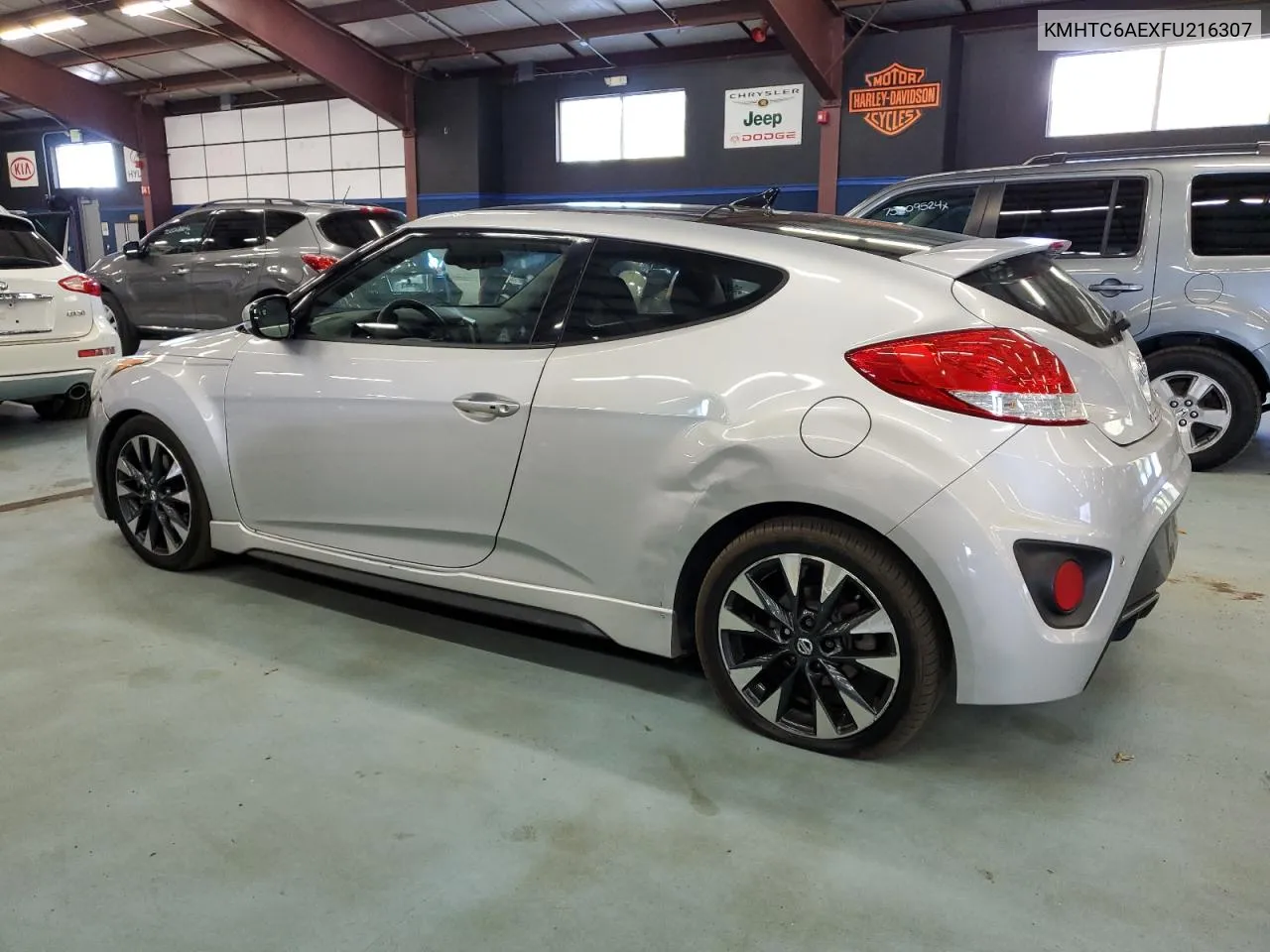 2015 Hyundai Veloster Turbo VIN: KMHTC6AEXFU216307 Lot: 75203904