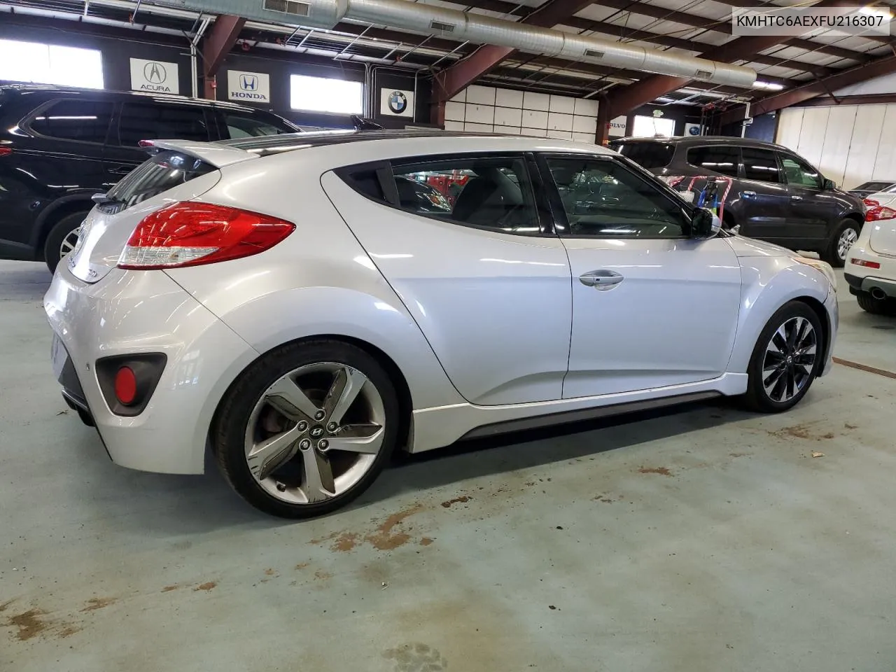 2015 Hyundai Veloster Turbo VIN: KMHTC6AEXFU216307 Lot: 75203904