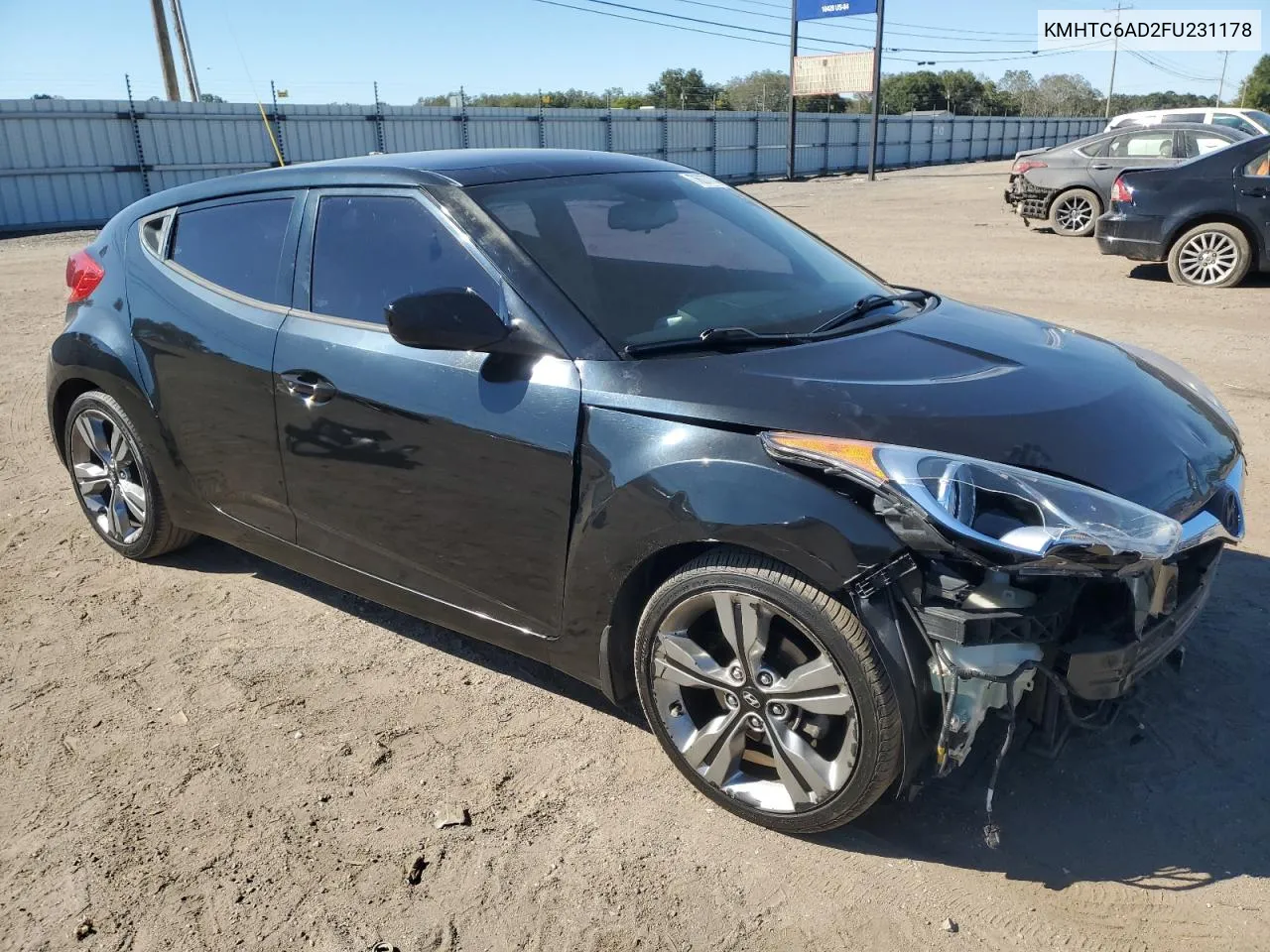 2015 Hyundai Veloster VIN: KMHTC6AD2FU231178 Lot: 76077744