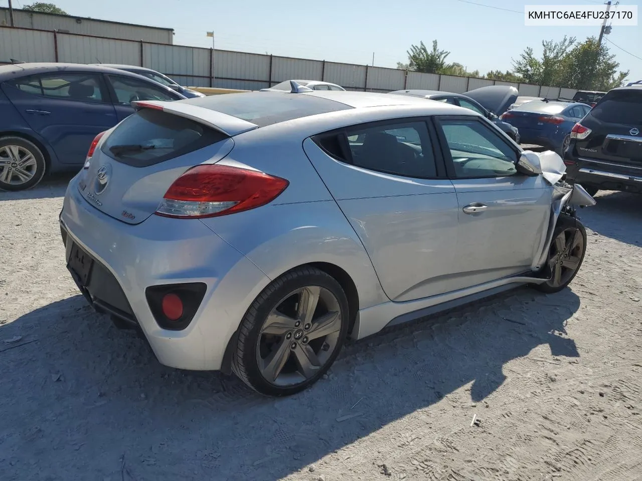 2015 Hyundai Veloster Turbo VIN: KMHTC6AE4FU237170 Lot: 76179214