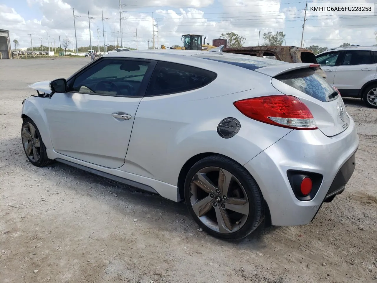 2015 Hyundai Veloster Turbo VIN: KMHTC6AE6FU228258 Lot: 77105564