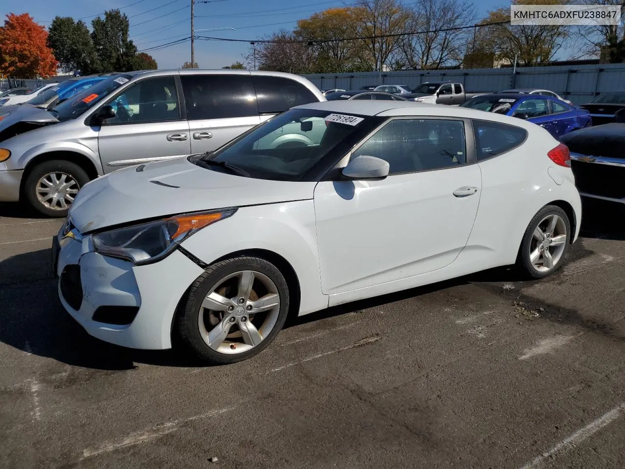 KMHTC6ADXFU238847 2015 Hyundai Veloster