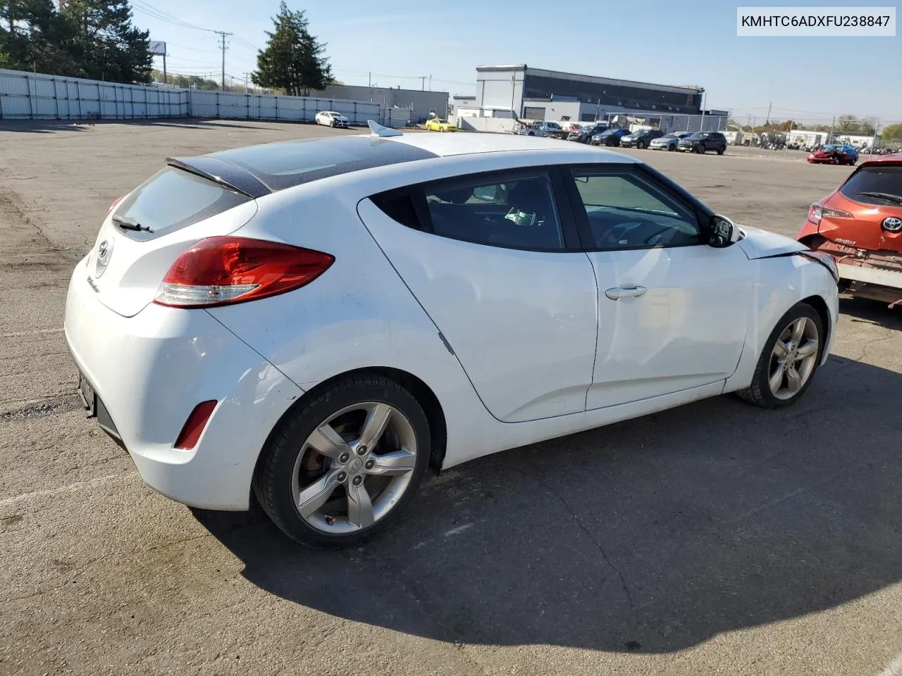 2015 Hyundai Veloster VIN: KMHTC6ADXFU238847 Lot: 77261904