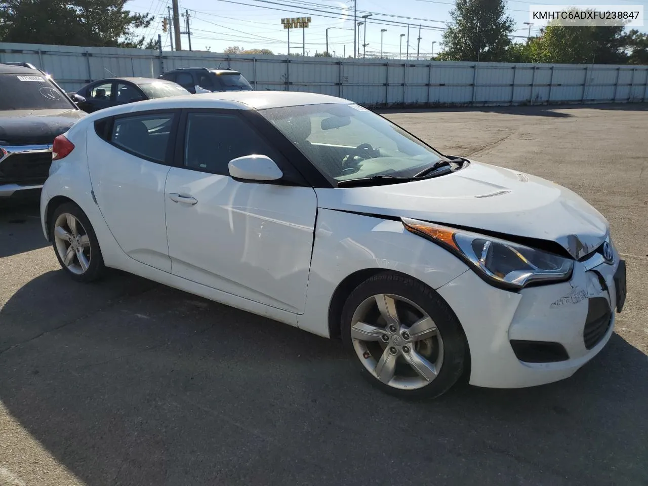 2015 Hyundai Veloster VIN: KMHTC6ADXFU238847 Lot: 77261904