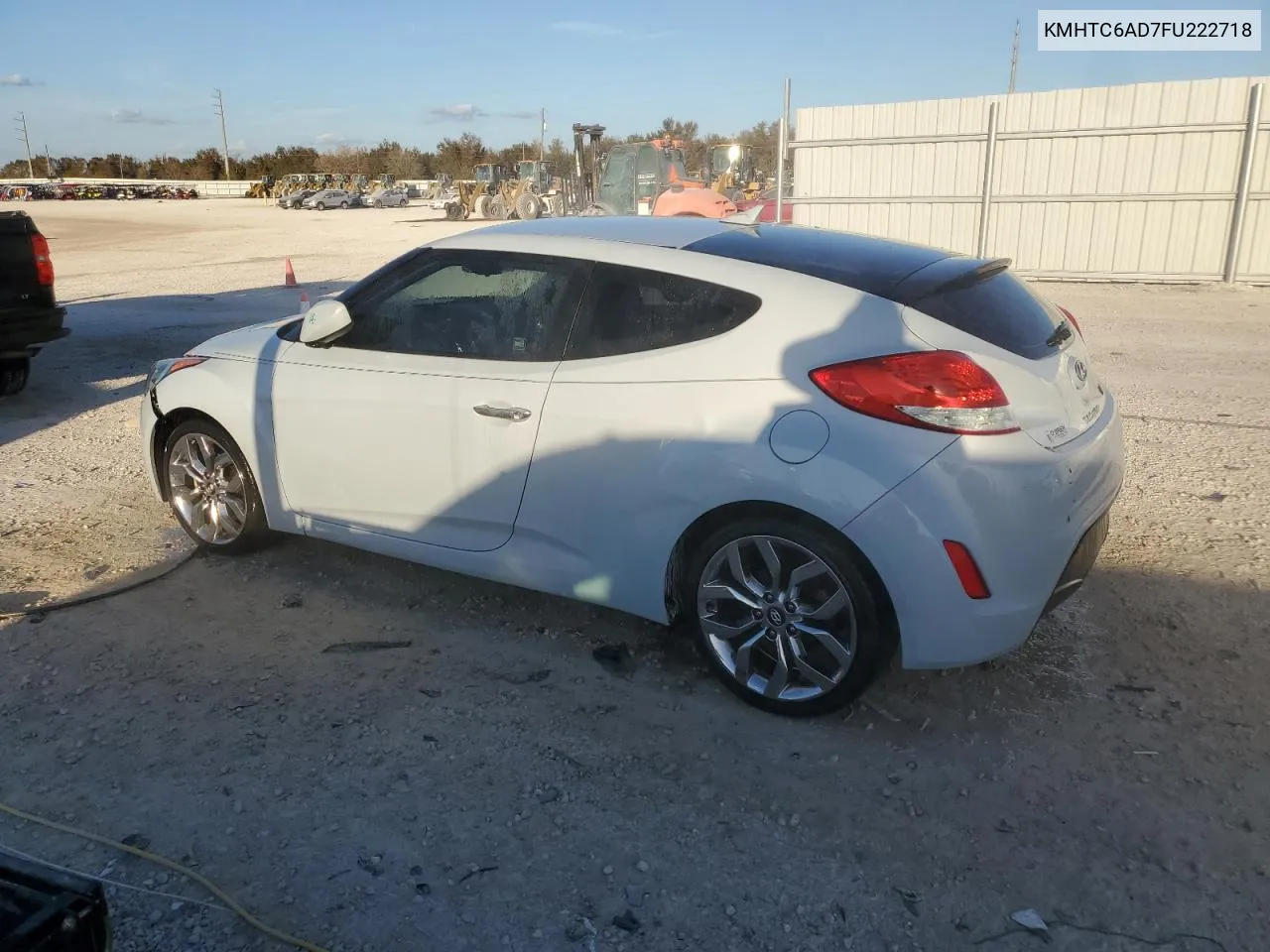 2015 Hyundai Veloster VIN: KMHTC6AD7FU222718 Lot: 78081144