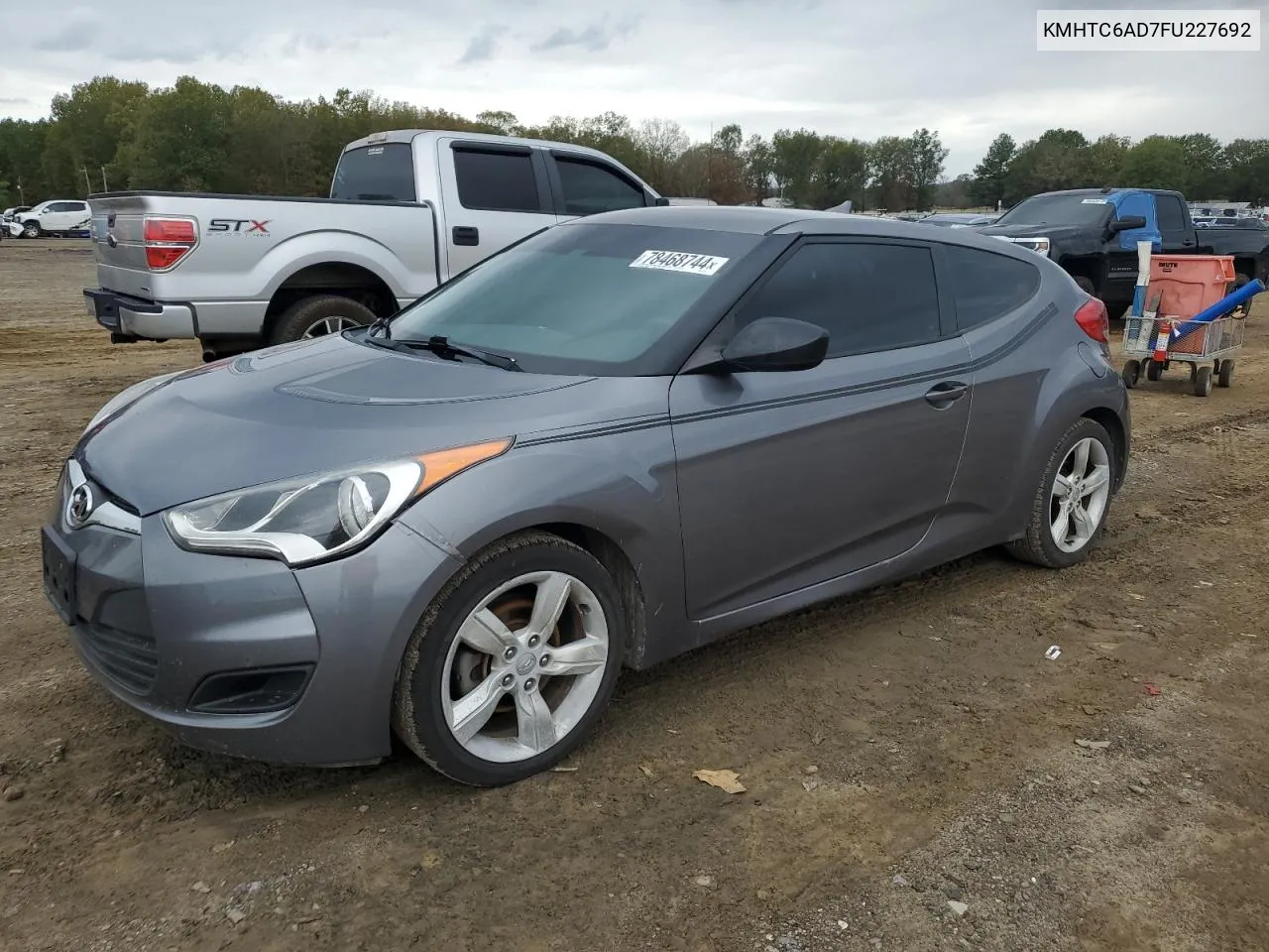 2015 Hyundai Veloster VIN: KMHTC6AD7FU227692 Lot: 78468744