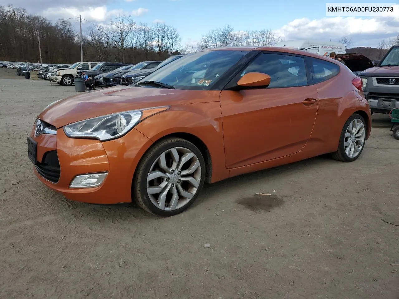 2015 Hyundai Veloster VIN: KMHTC6AD0FU230773 Lot: 79381334