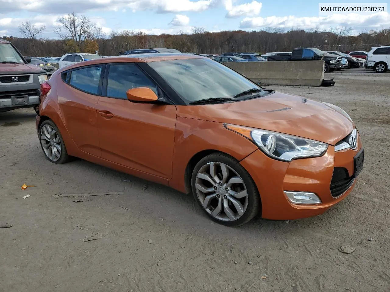 2015 Hyundai Veloster VIN: KMHTC6AD0FU230773 Lot: 79381334