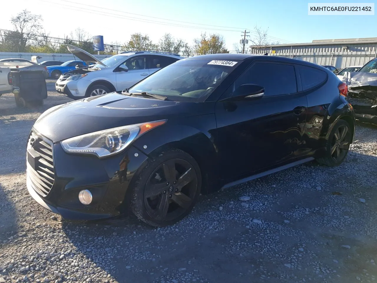 2015 Hyundai Veloster Turbo VIN: KMHTC6AE0FU221452 Lot: 79774384