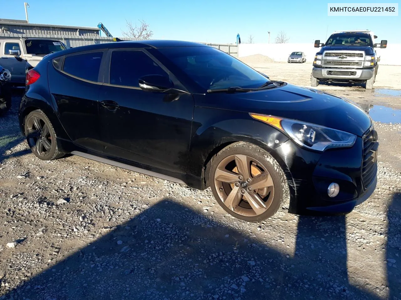 2015 Hyundai Veloster Turbo VIN: KMHTC6AE0FU221452 Lot: 79774384